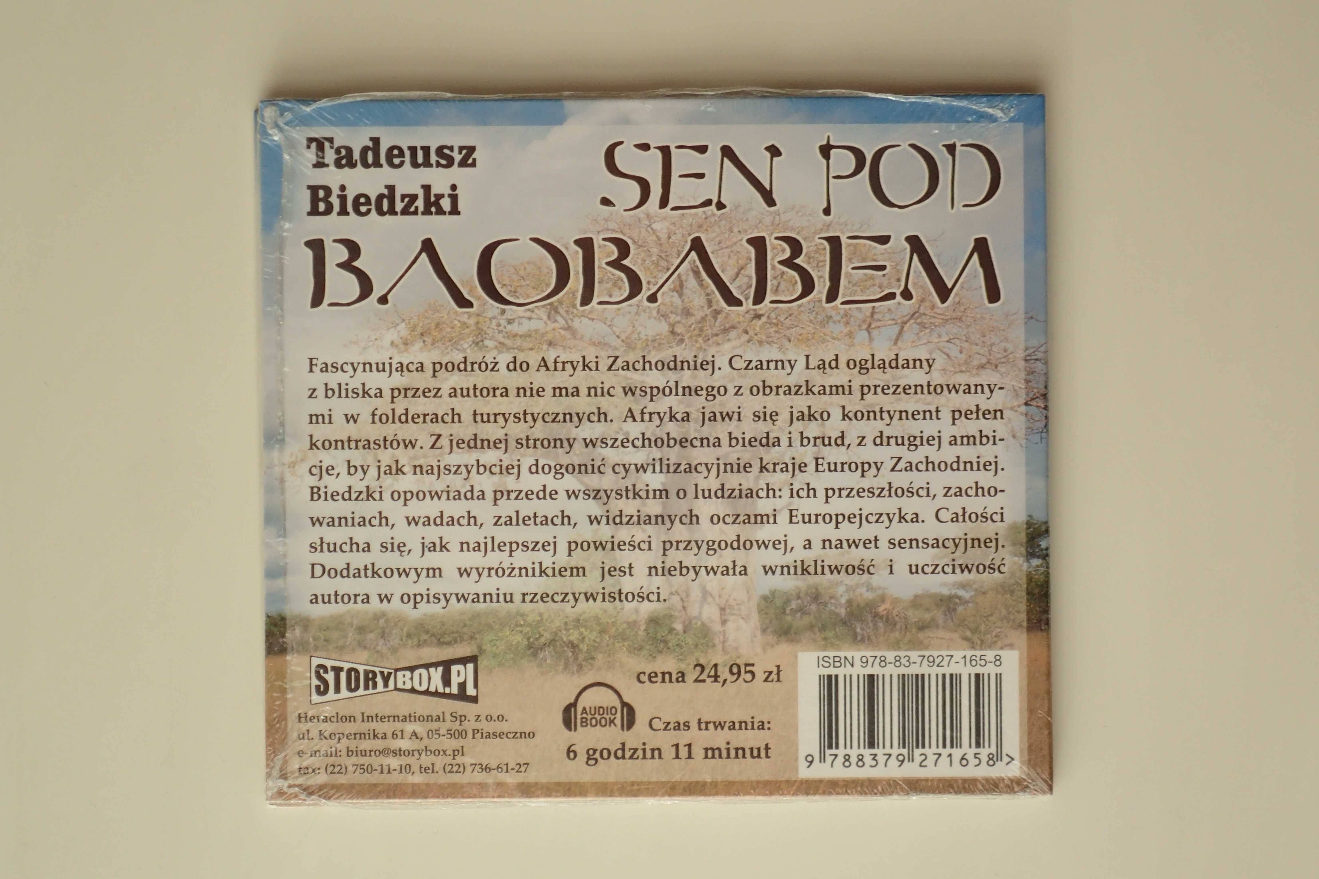 Sen pod baobabem, Afryka Zachodnia, T. Biedzki audiobook, nowy