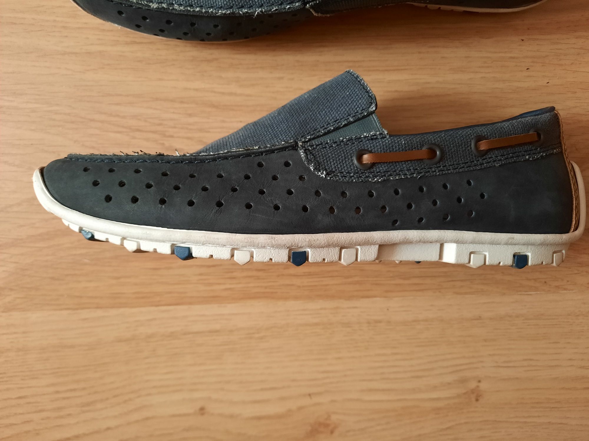 Мужские летние кожаные мокасины rinker 41 p.