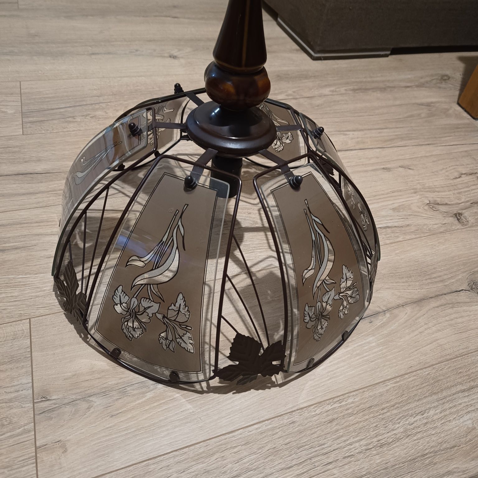 Żyrandol lampa stara PRL