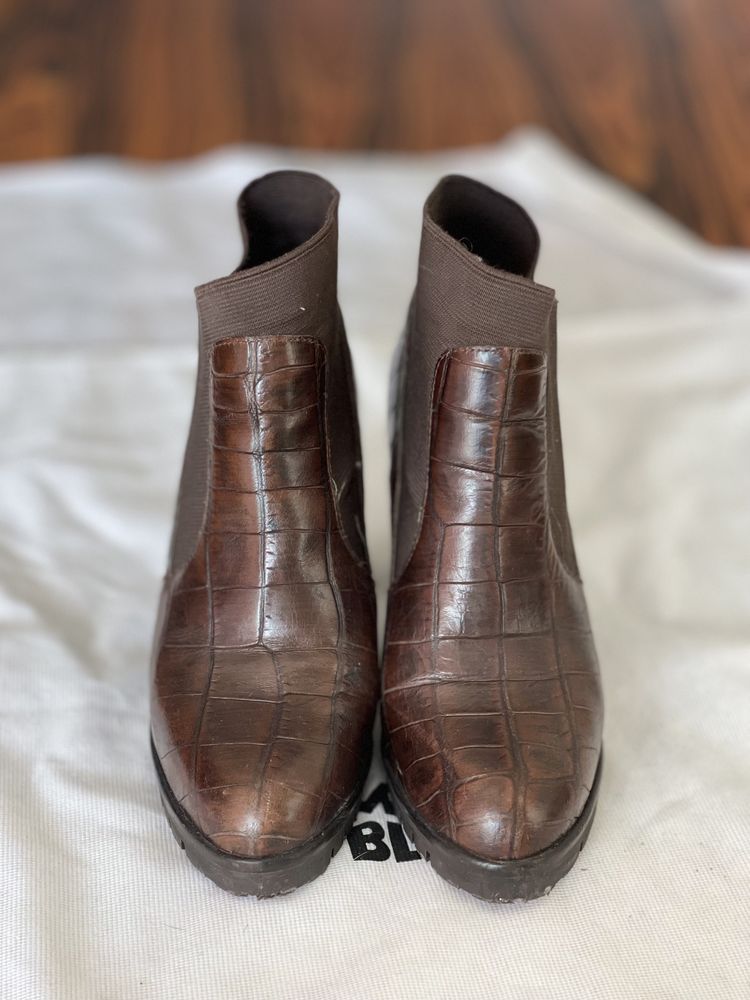 Botins em pele Bruno Prime