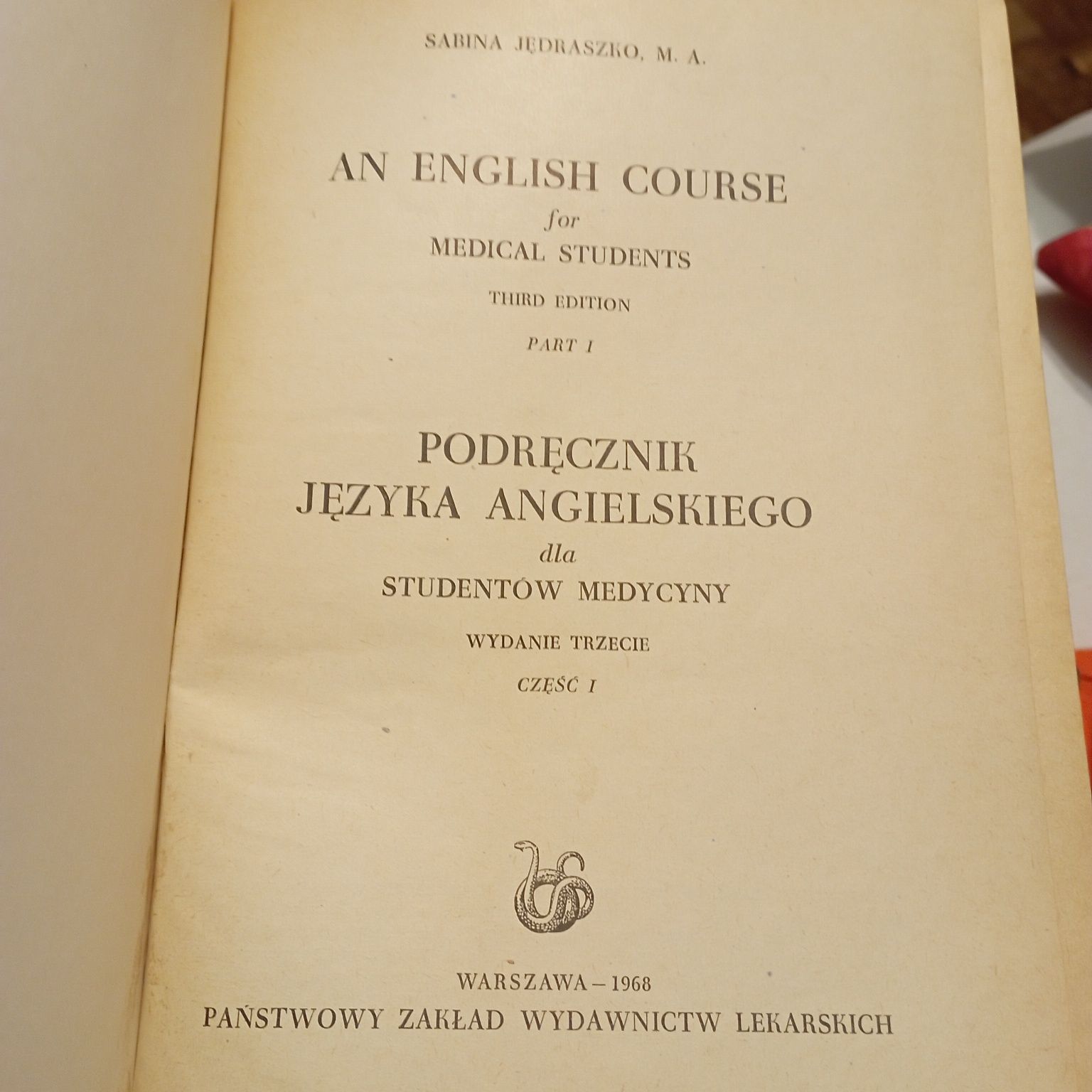 Podręcznik angielski An english course for medical students