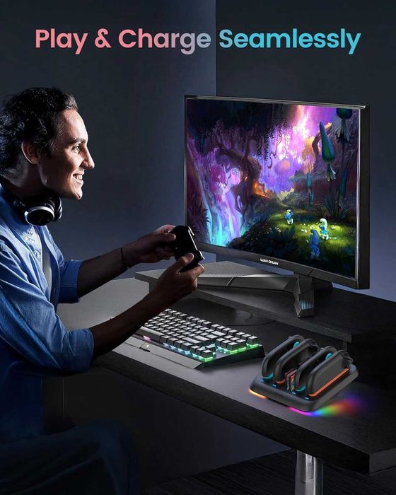 TRANSNOVO Stacja Ładująca do Nintendo Switch 2 z RGB