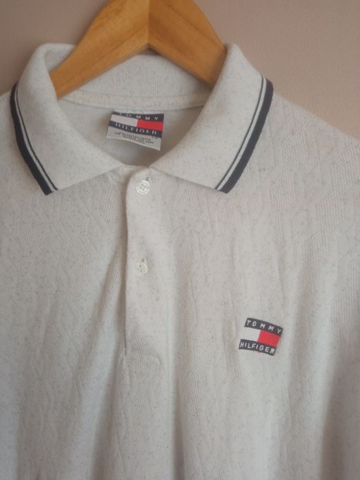 Biała koszulka polo Tommy Hilfiger