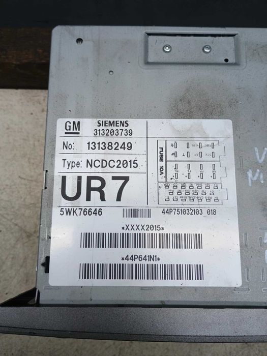 Radio Wyświetlacz NCDC 2015 Opel Vectra C Signum 131.38249