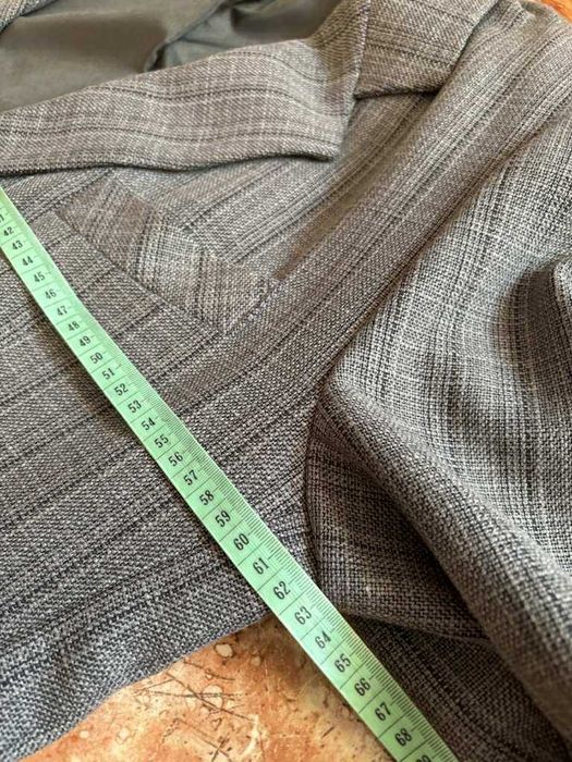 Marynarka męska w kratkę szara Butik