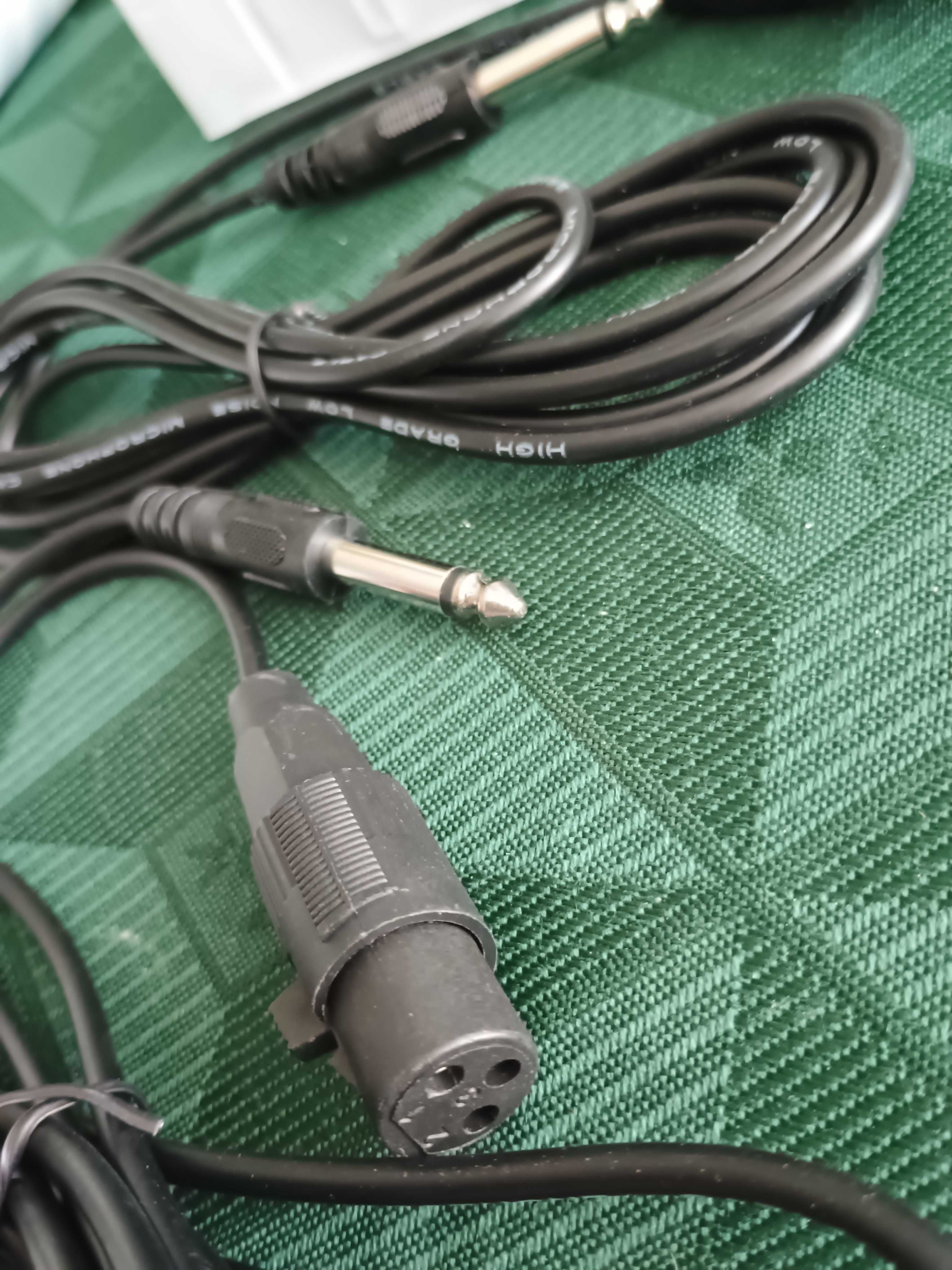 Mikrofon x2 WVNGR WG-119 dwie sztuki plus kable nowe