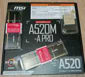 MSI A520M-A PRO, AMD Ryzen 5 5500, HyperX DDR4 16GB RGB комплект
