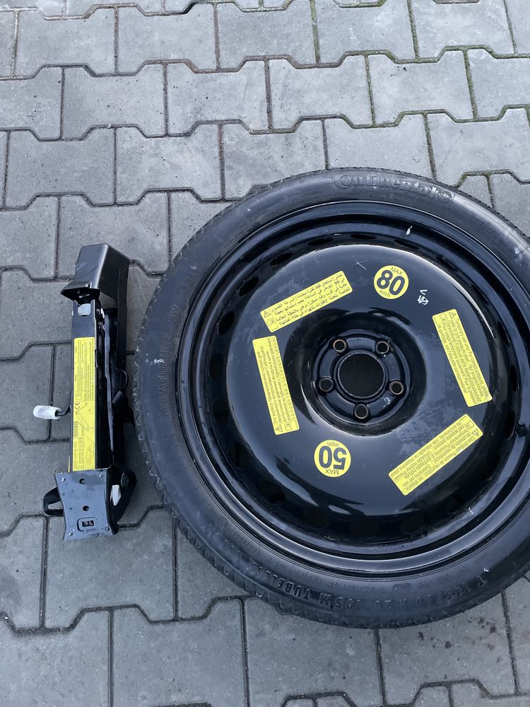 Audi a6 c7 dojazdówka 20 zestaw lewarek podnośnik klucz