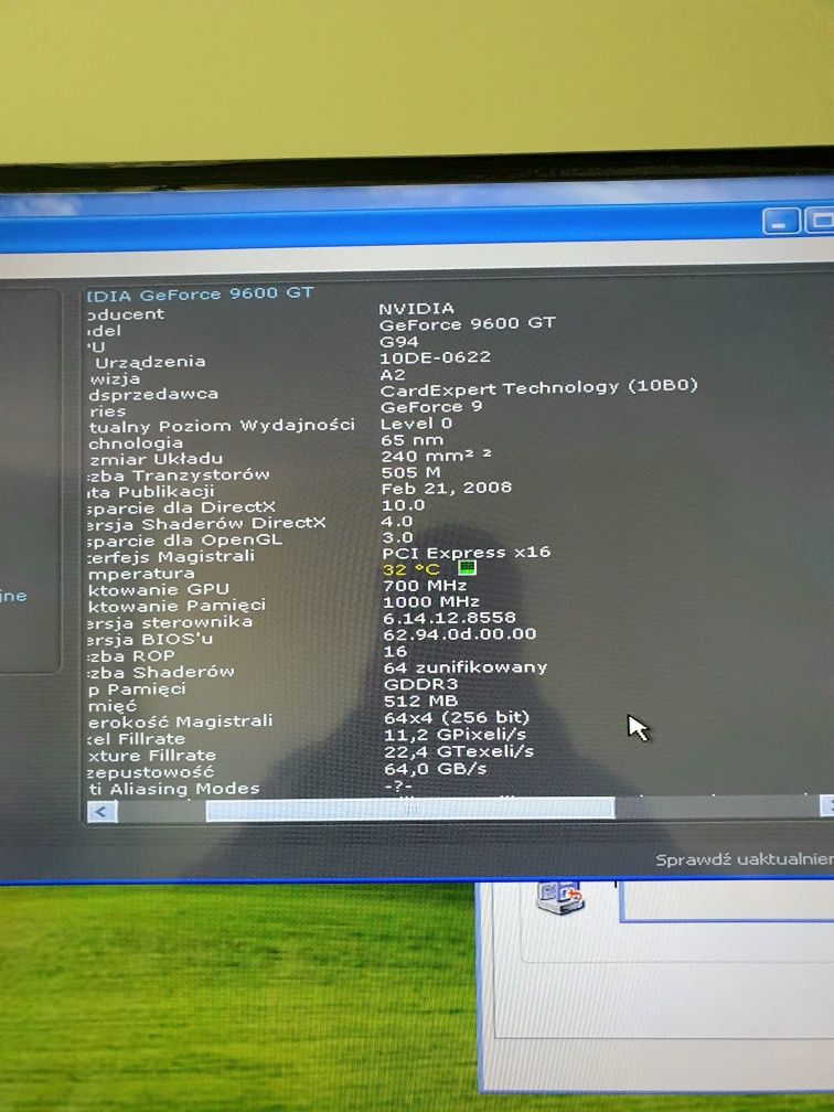 Gainward GeForce 9600 GT 512MB