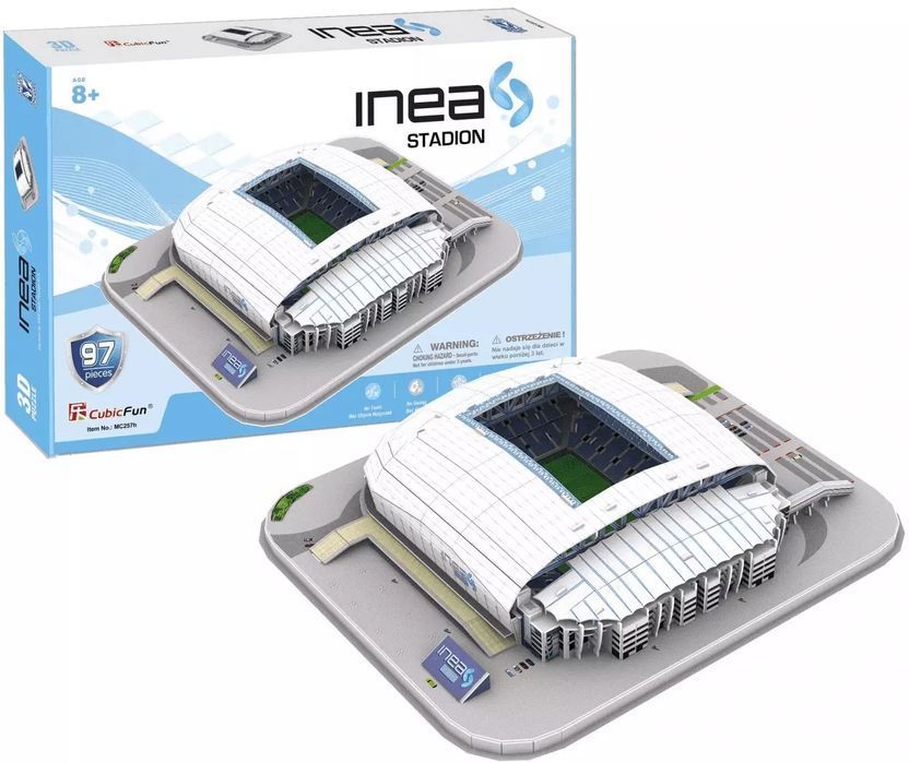 Puzzle 3D 97 elementów. Stadion Lech Poznań. Dante