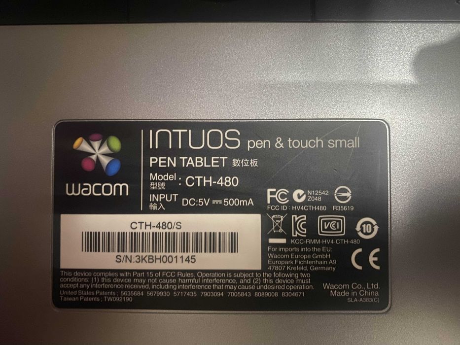 Tablet Intuos Pen &Touch S