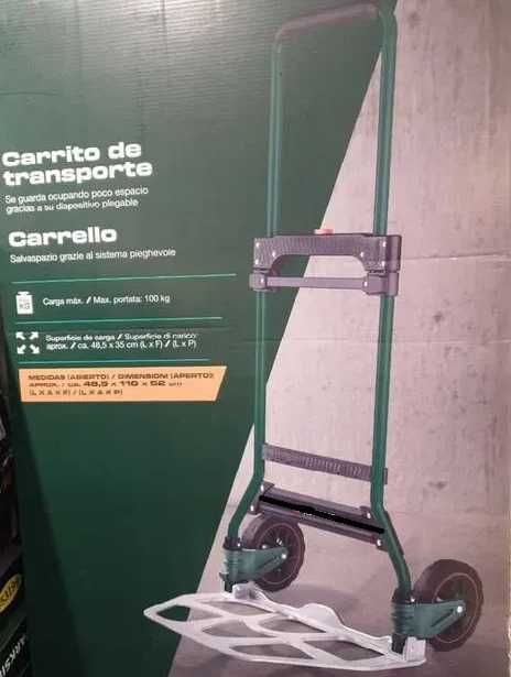 Carrinho Transporte até 100 kg novo caixa selada por estrear