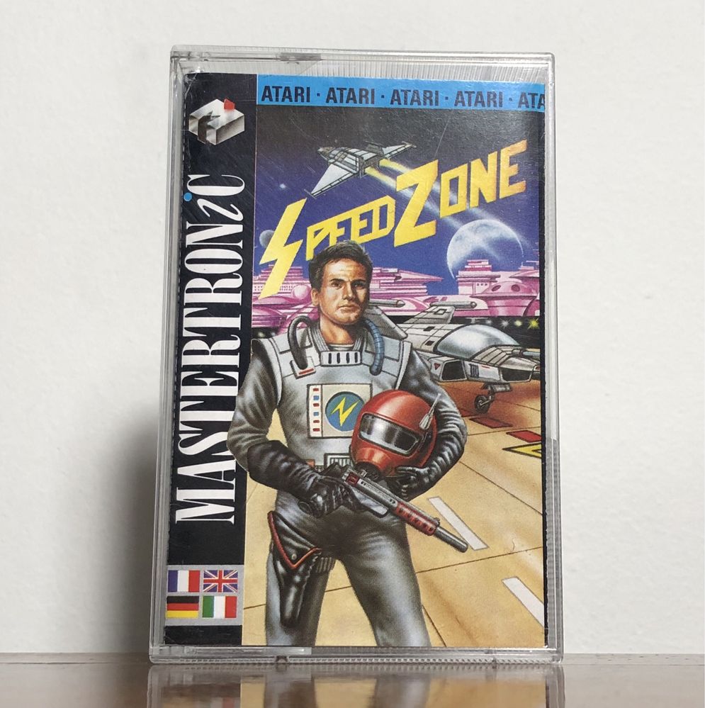 Gra Speed Zone kaseta magnetofonowa ATARI XL XE 8-bit retro arcade cib