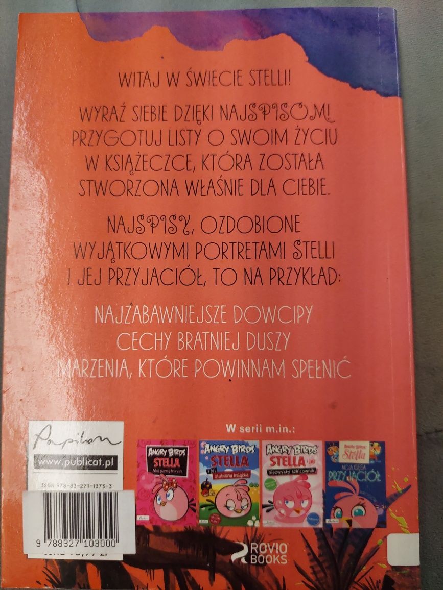 Angry Birds"Stella pamietniki" +"Moja księga naj"