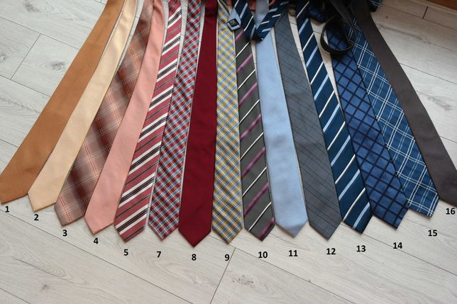 15 szt. ekskluzywny jedwabny krawat~ 100% silk~ Mark