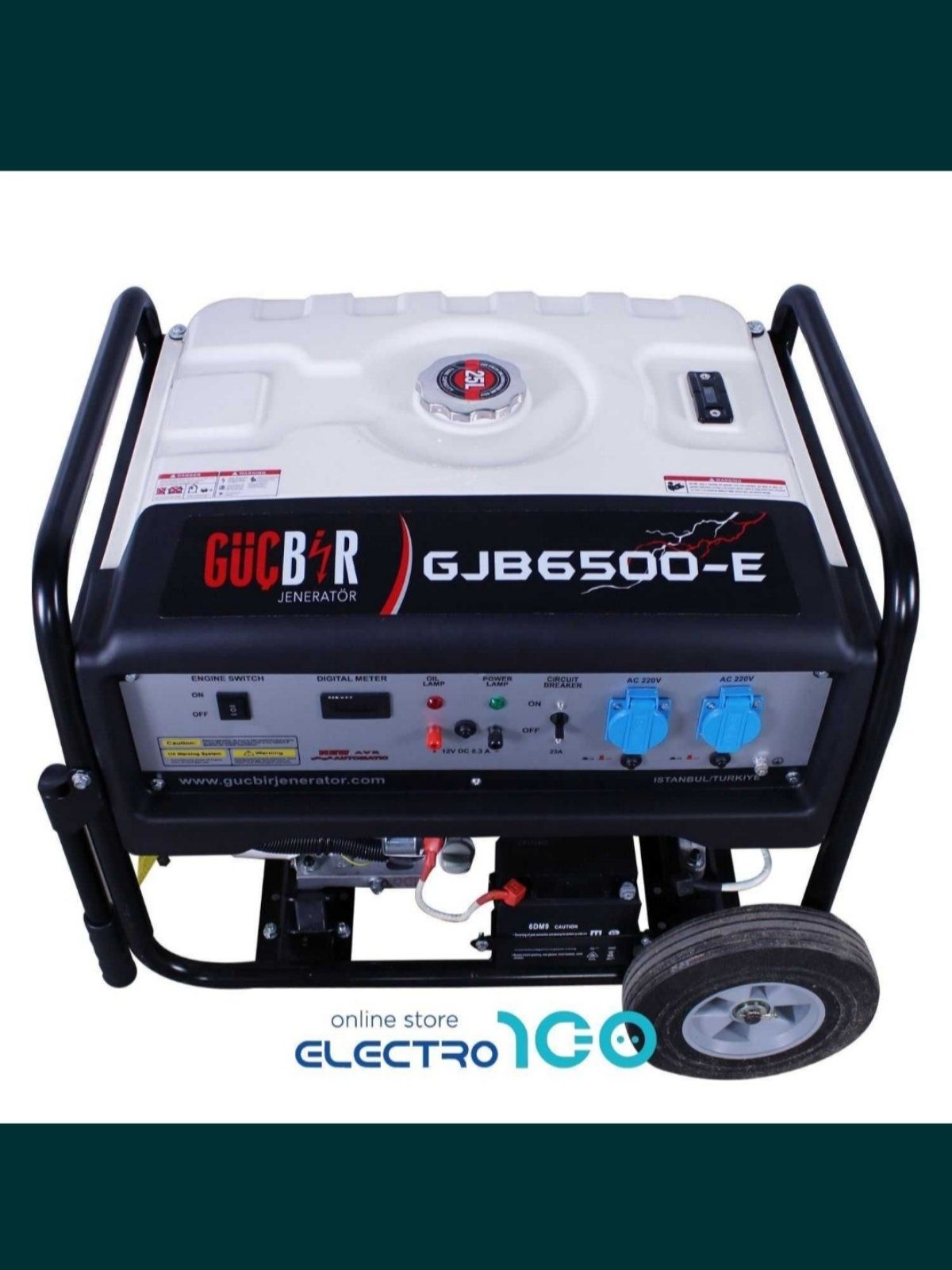 Генератор бензиновый Gucbir GJB 6500-E  5.5 кВт 1 фазный