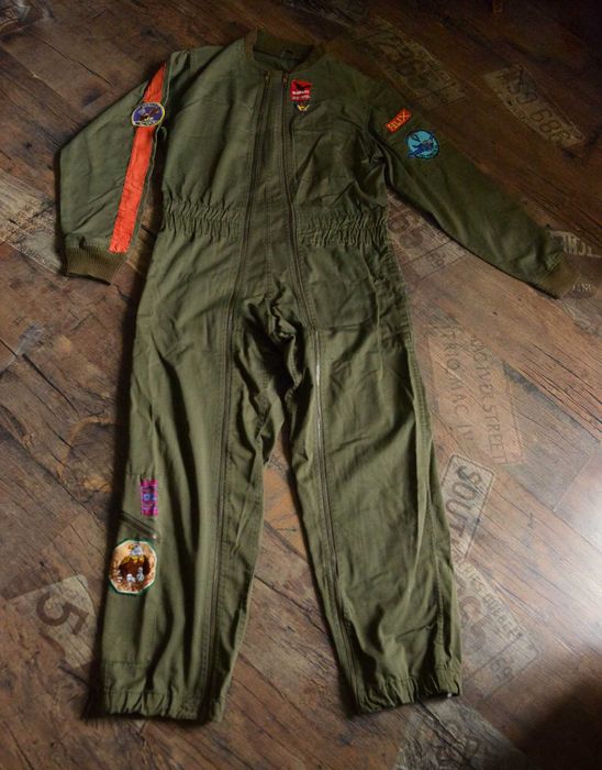 Комбінезон хакі парашютіста з нашивками розмір М (вказан L) Felix