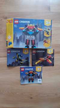 Lego creator 6+ pudełko instrukcja komplet klocków 31124