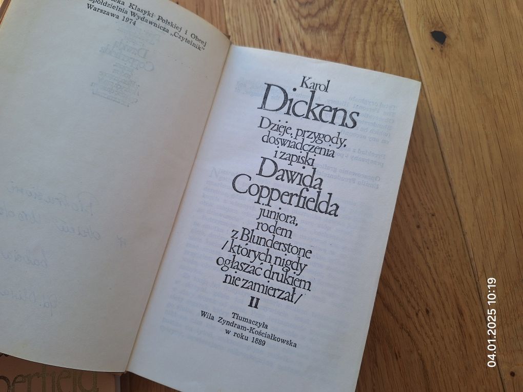 K. Dickens Dawid Copperfield Biblioteka klasyki Polskiej i Obc