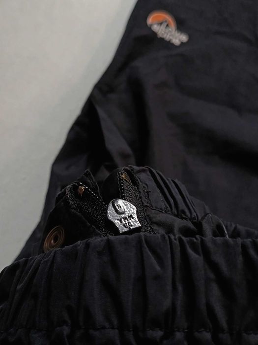 Lowe Alpine Waterproof Nylon Outdoor Rain Pants Trousers Black