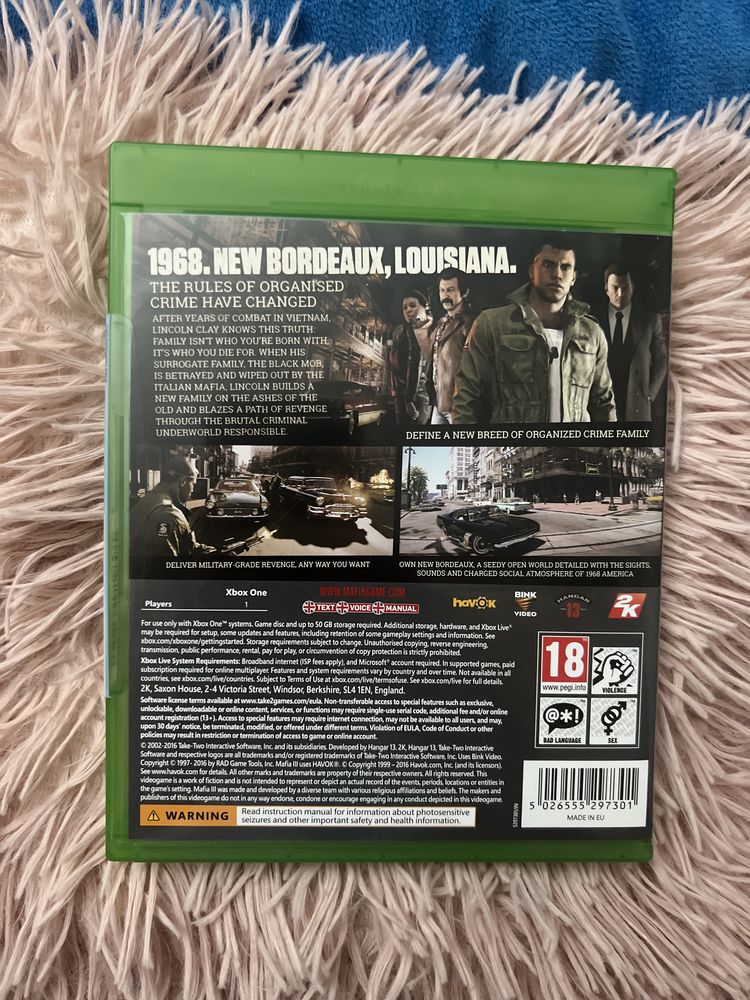 Mafia III xbox one s x series s x