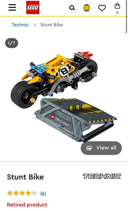 Lego Technic Stunt bike and truck