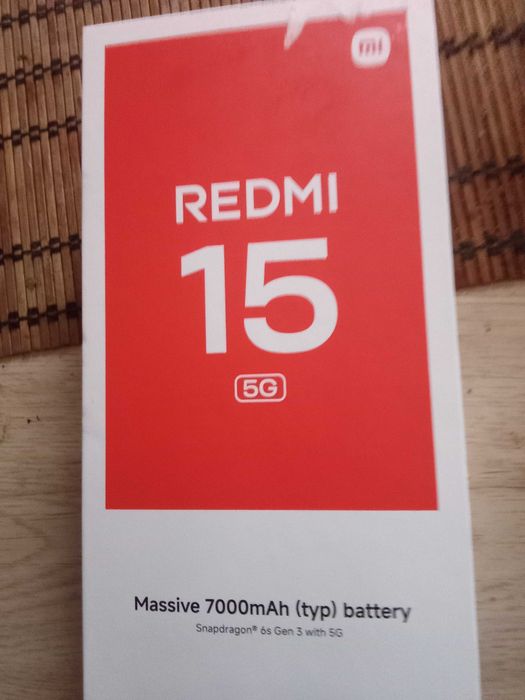 SUPER REDMI 15 5G. Pamięć 8|256 gb. Bateria 7000. Wyświetlacz 6.9