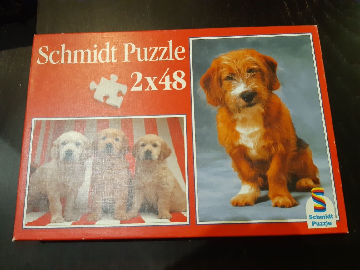 Puzzle pieski 2 obrazki w zestawie