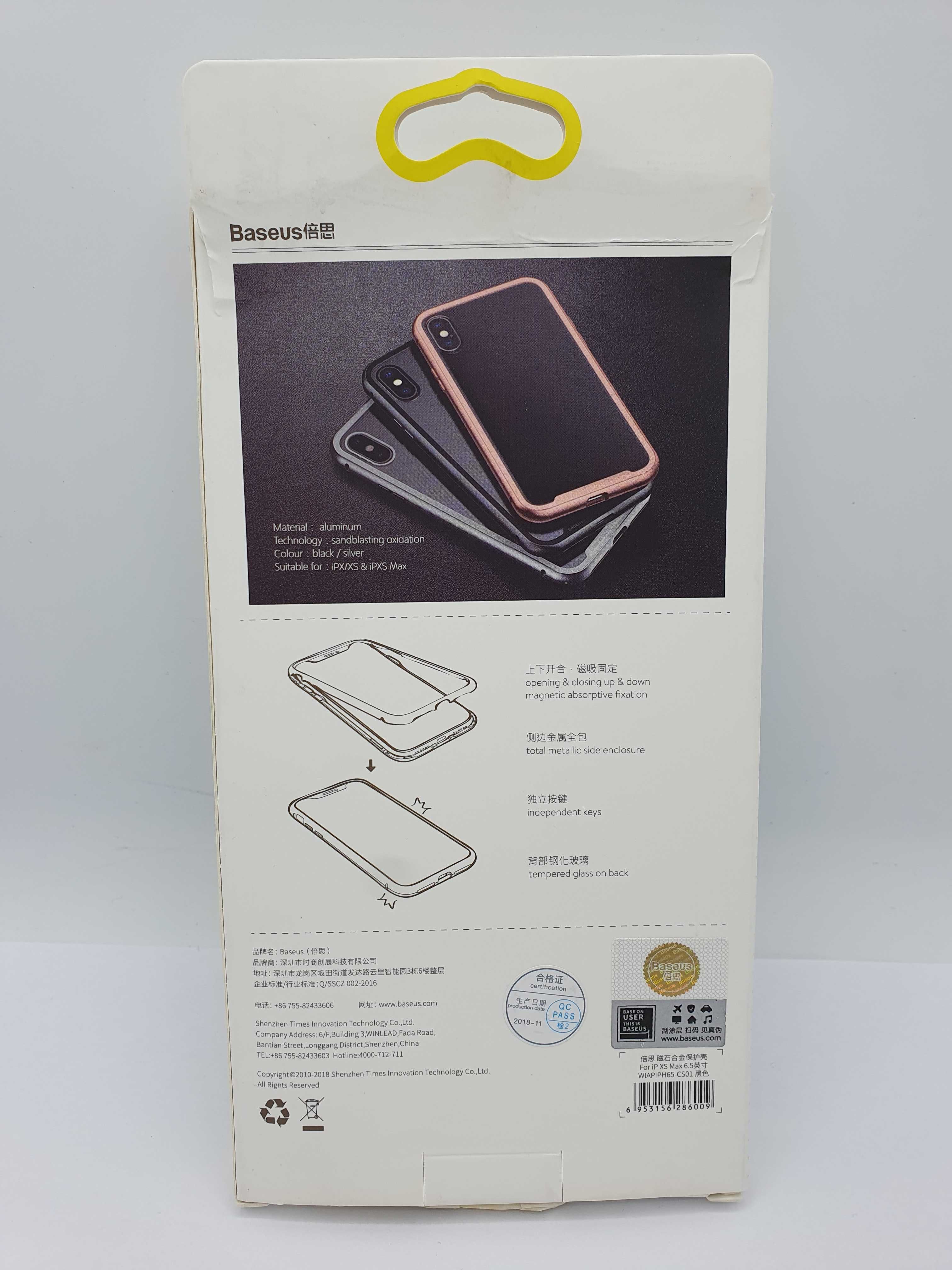 Ramka magnetyczna Baseus do iPhone XS Max