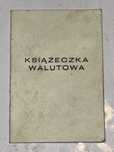 Książeczka Walutowa PRL