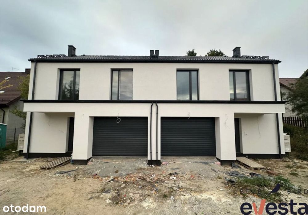 Nowoczesny bliźniak 125 m², działka 530 m², Mrozów
