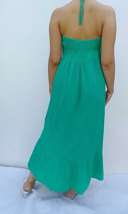 Długa bawełniana muślinowa sukienka 100% bawełna cotton L XL 2XL