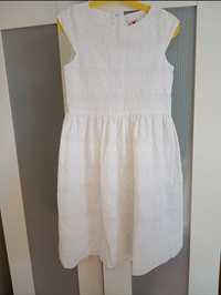 Sukienka biała koronkowa r.140