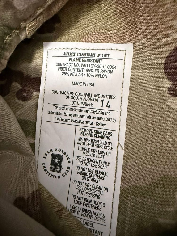 Kontraktowe ARMY COMBAT PANTS Scorpion OCP