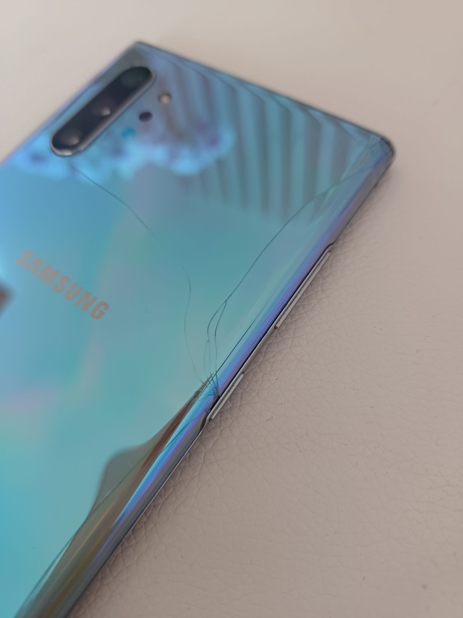 Samsung Galaxy Note 10+, 256 GB,sprawny, stłuczony tył