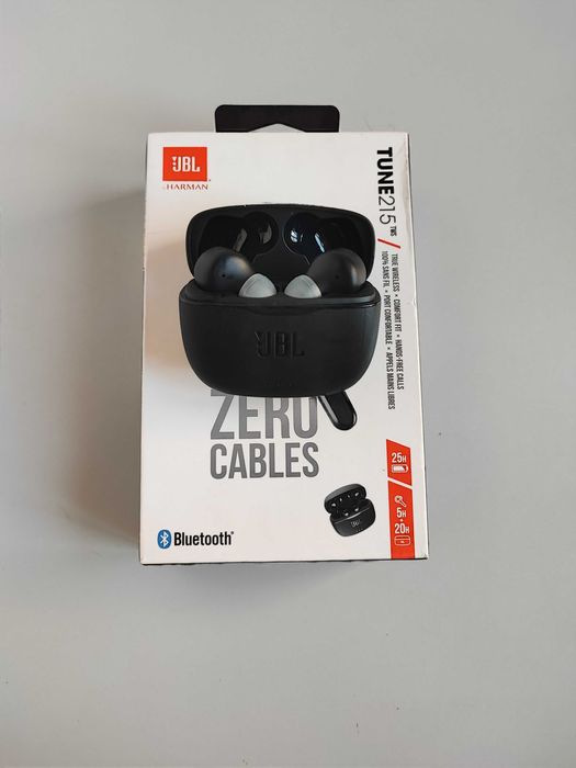 Навушники JBL Tune 215 TWS, Black, PURE BASS, ZERO CABLES