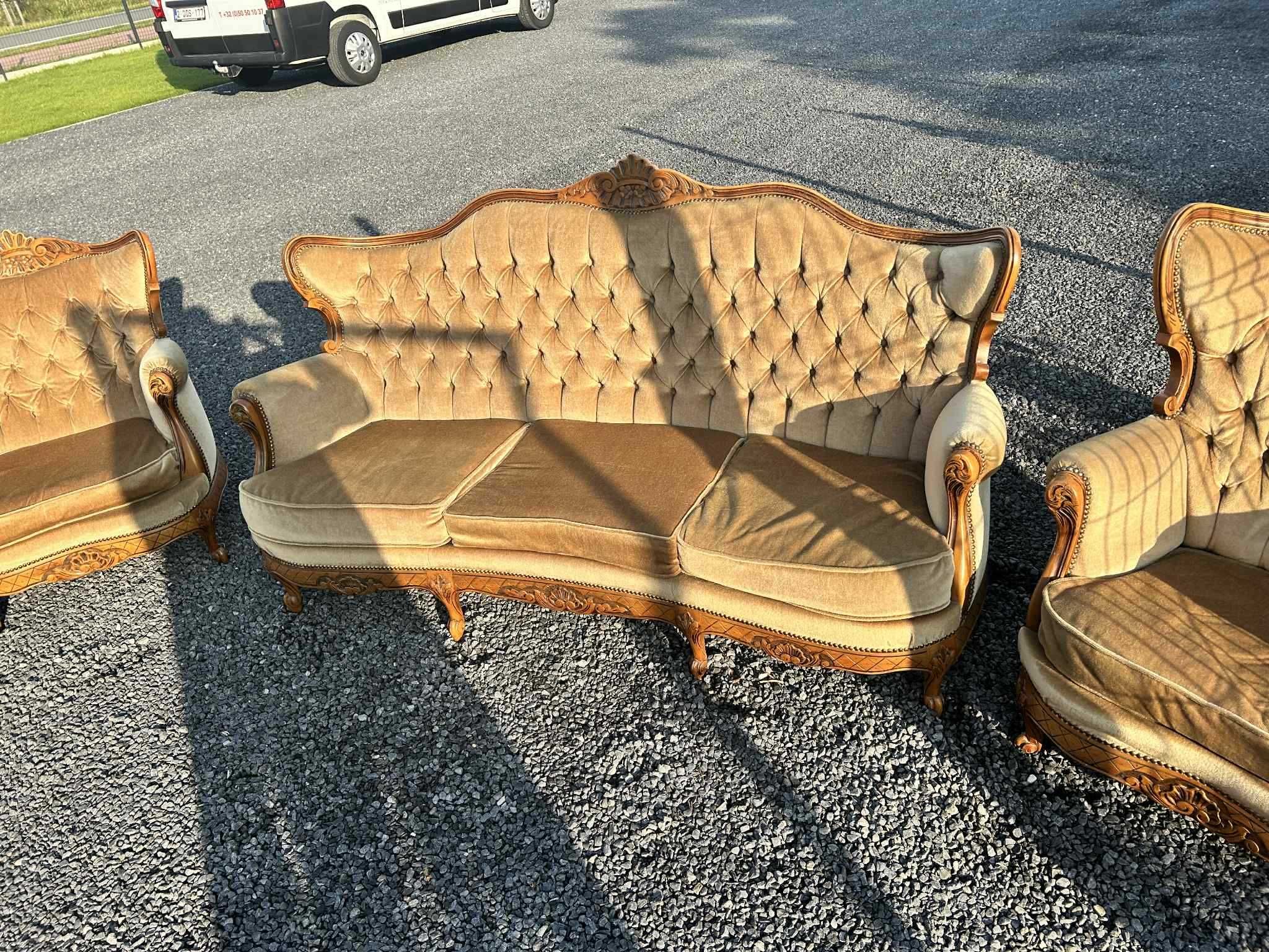 Piękna Sofa i 2 fotele LUDWIK XV!!! TANIO, komplet!!!113