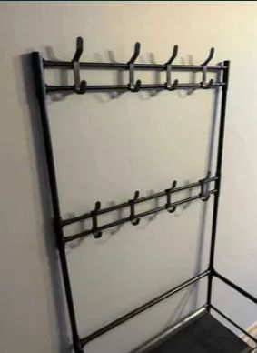 STOJAK WIESZAK METALOWY półka na ubrania buty loft