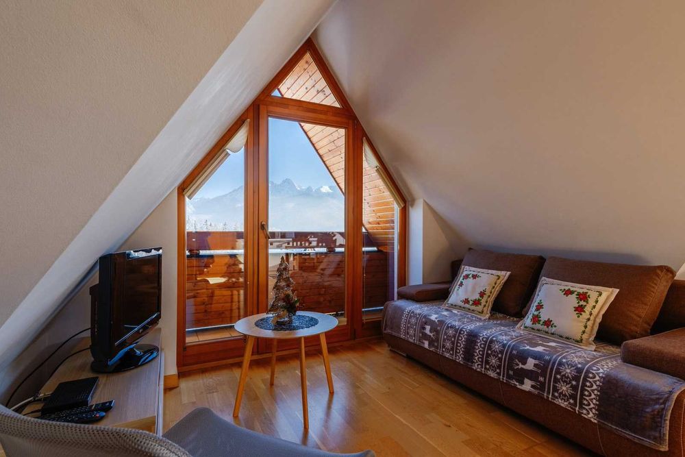 Kościelisko przytulne mieszkanie z widokiem na Tatry, parking w garażu