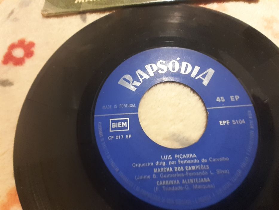 Hino do Benfica, disco de Vinil  para colecionador Marcha dos Campeões