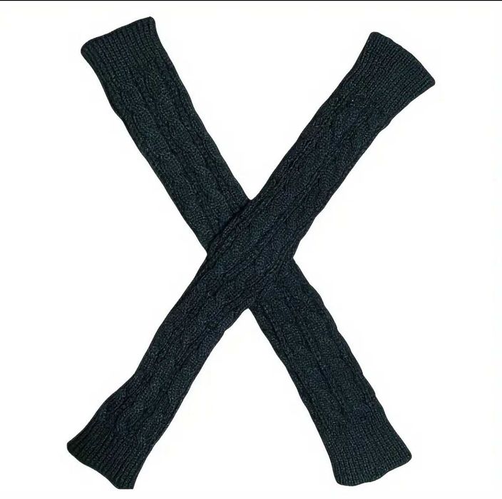 Rękawki czarne - Długie, ciepłe i stylowe