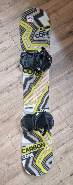 Deska snowboardowa Raven Core Carbon 150cm z wiązaniami Raven Fastec L