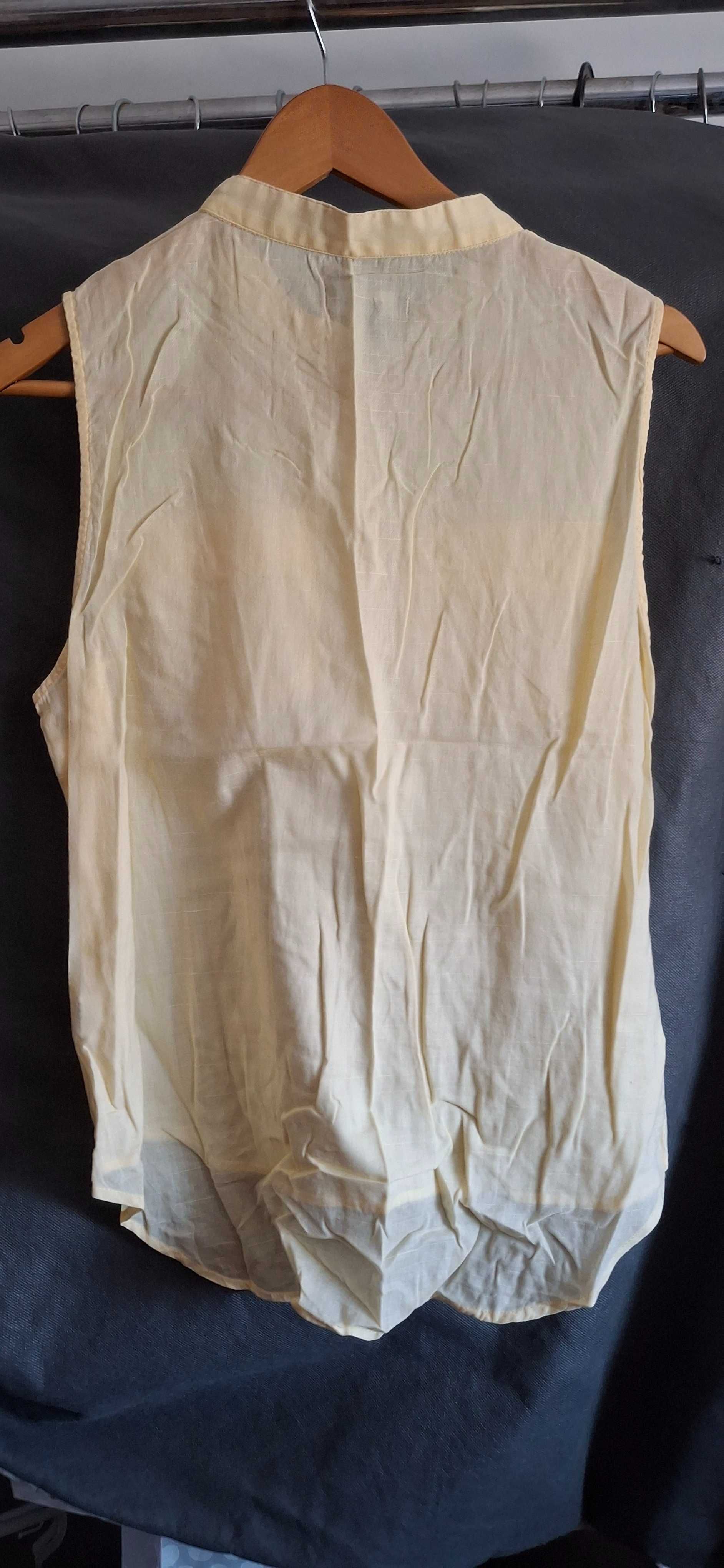 Camisa manga cava amarela