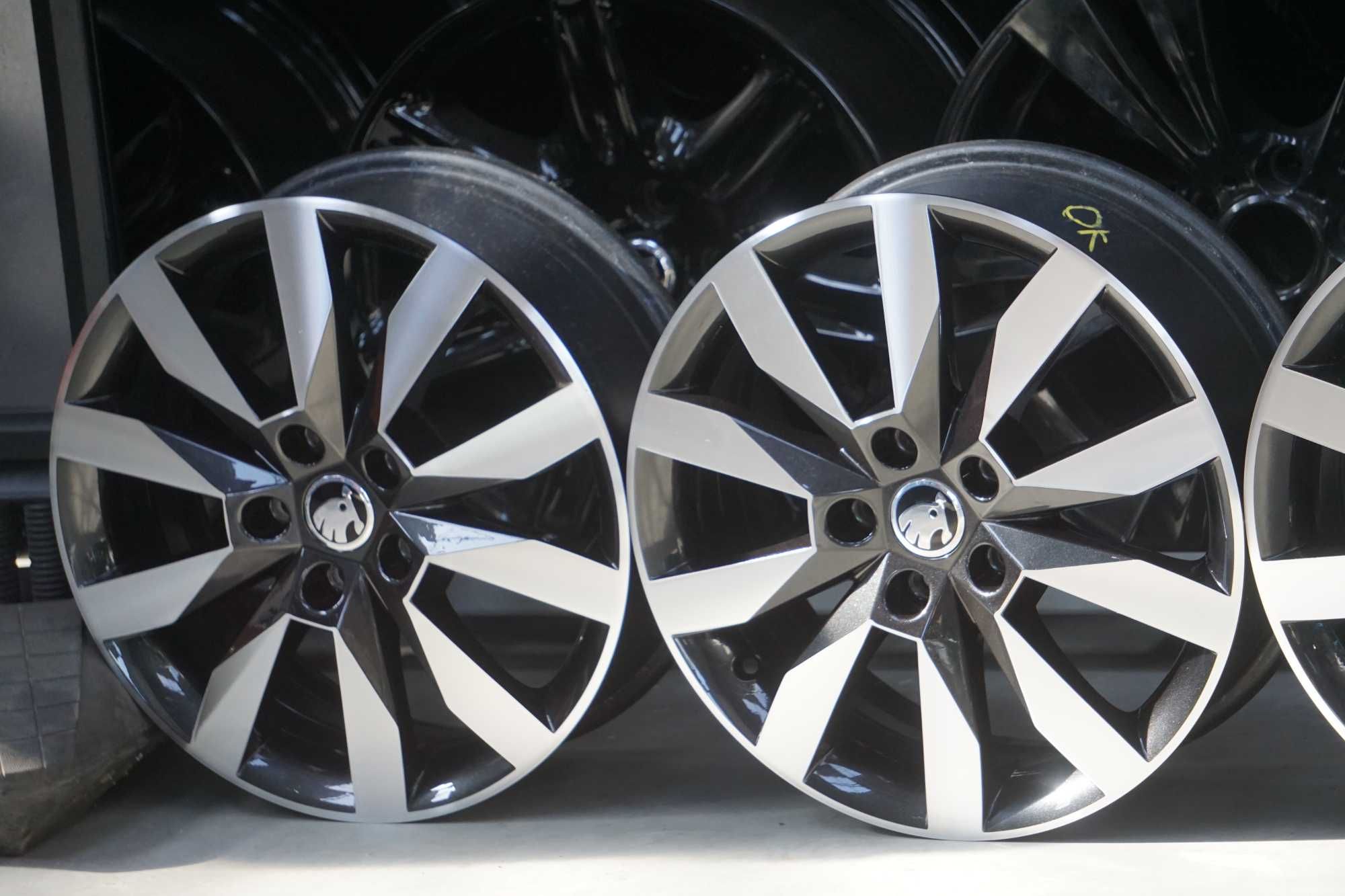 Alufelgi oryginał Skoda 5x112 6Jx17 et48 cb57,1mm grafitowe i cnc