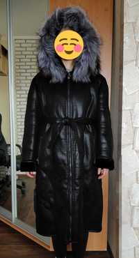 Тепла зимова куртка/пальто/дублянка Elis Leather нова
