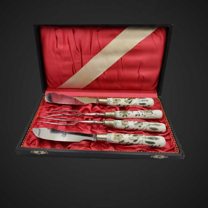 Sztućce stal porcelana nóż do masła widelce do mięsa B41/061524