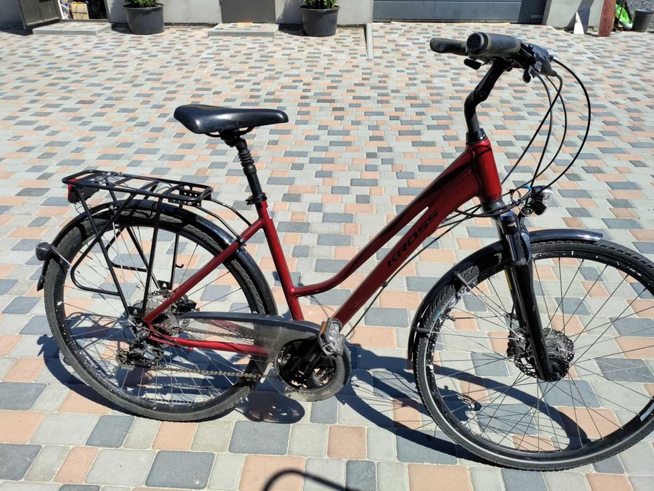 Велосипед Kross Evado 4.0 Lady 28" L Рубіновый