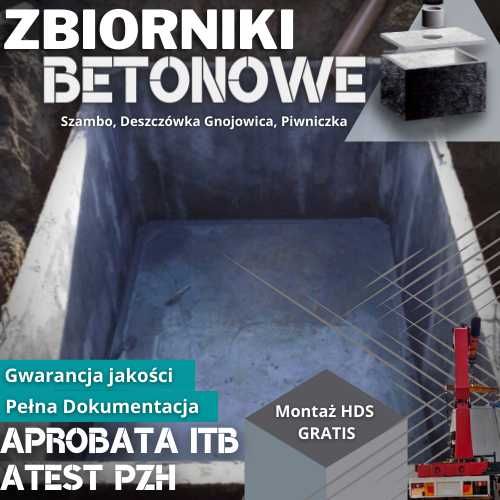 Zbiornik Betonowy 10m3 Schron Szambo Piwniczka Deszczówka Kanał Gnojów