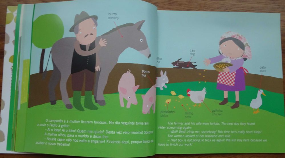 Aprender Inglês Com Pedro e O Lobo