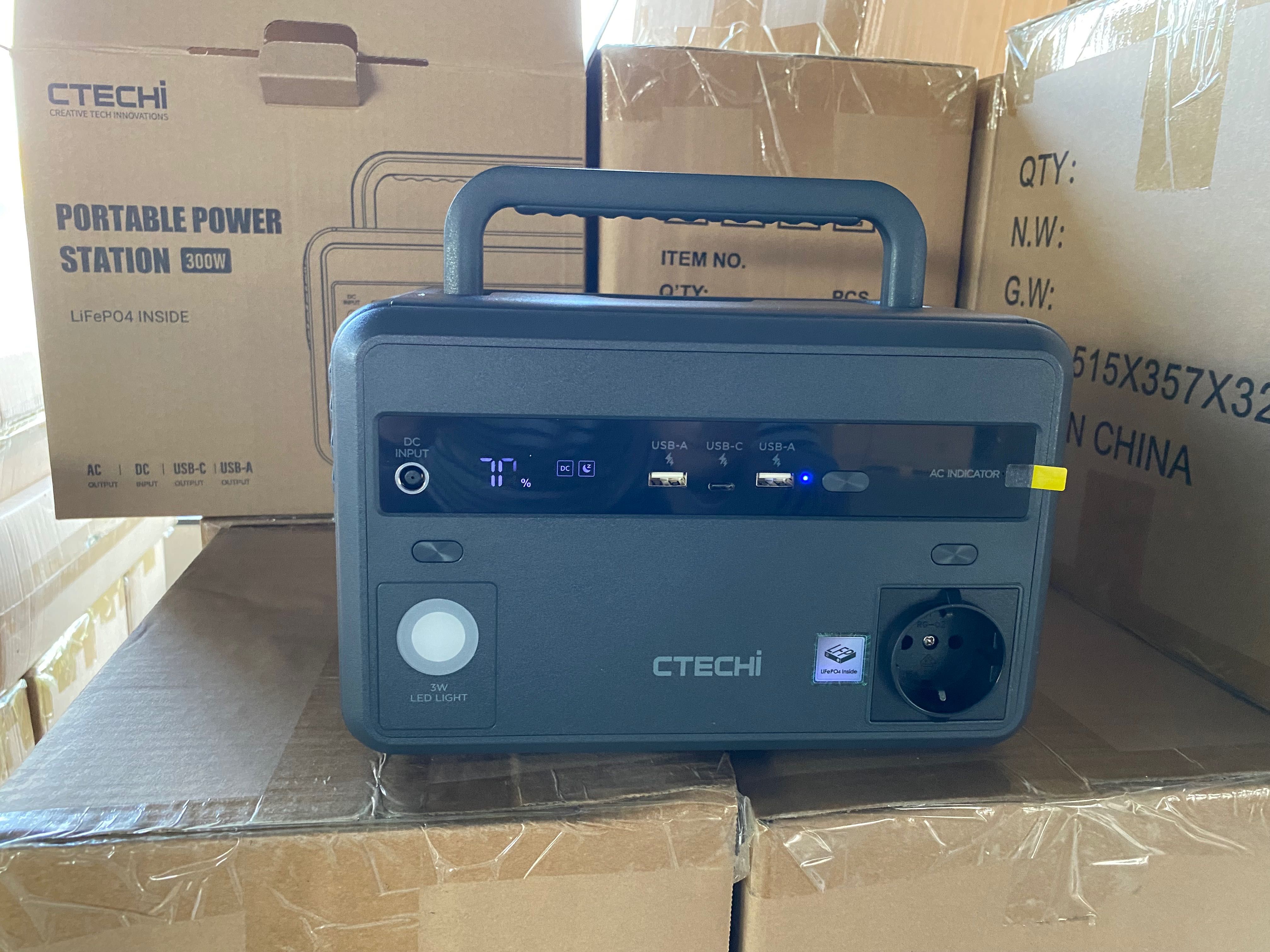 Портативна зарядна станція GT300 Portable Power Station CTECHi